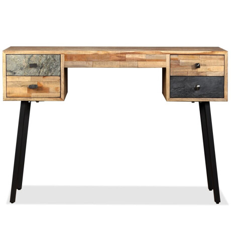vidaXL Schrijftafel 110x50x76 cm massief gerecycled teakhout afbeelding3 - 1