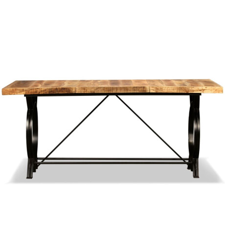 vidaXL Eettafel 180 cm massief ruw mangohout afbeelding3 - 1