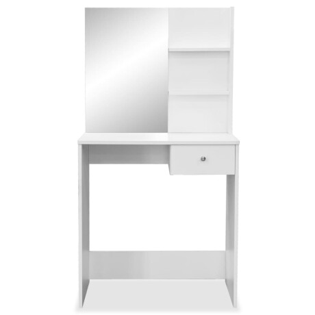 vidaXL Kaptafel 75x40x141 cm bewerkt hout wit afbeelding3 - 1