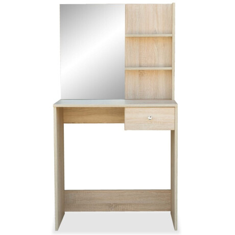 vidaXL Kaptafel 75x40x141 cm bewerkt hout eikenkleurig afbeelding3 - 1