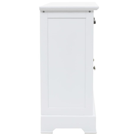 vidaXL Dressoir met 3 deuren 105x35x77,5 cm MDF en grenenhout afbeelding3 - 1