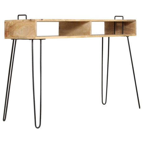 vidaXL Wandtafel 115x35x76 cm massief mangohout afbeelding3 - 1