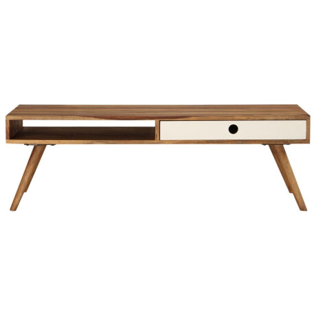 vidaXL Salontafel 110x50x35 cm massief acaciahout afbeelding3 - 1