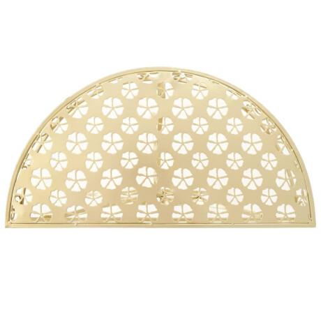 vidaXL Bijzettafel vintage stijl half rond 72x36x74 cm metaal goud afbeelding3 - 1