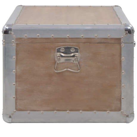 vidaXL Opbergkist 91x52x40 cm massief vurenhout bruin afbeelding3 - 1