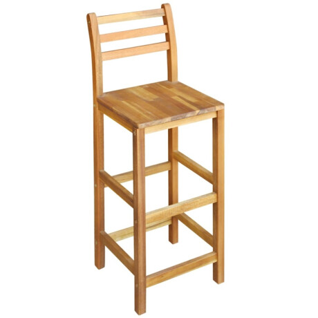 vidaXL 3-delige Bartafel en -stoelenset massief acaciahout afbeelding3 - 1