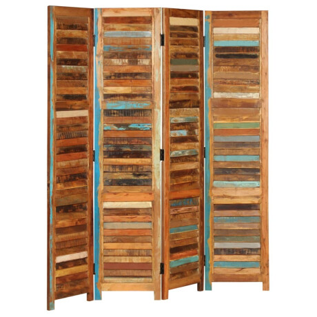 vidaXL Kamerscherm 170 cm massief gerecycled hout afbeelding3 - 1