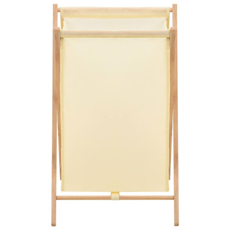 vidaXL Wasmand 42x41x64 cm cederhout en stof beige afbeelding3 - 1