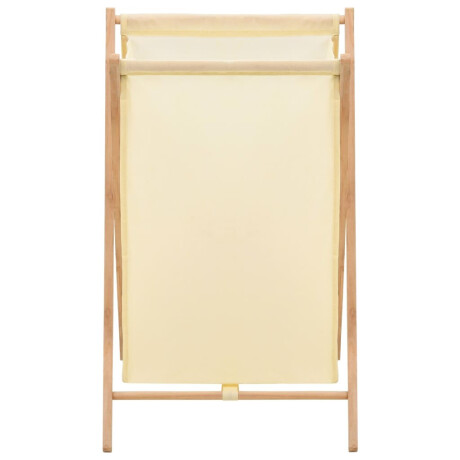 vidaXL Wasmand 42x41x64 cm cederhout en stof beige afbeelding3 - 1