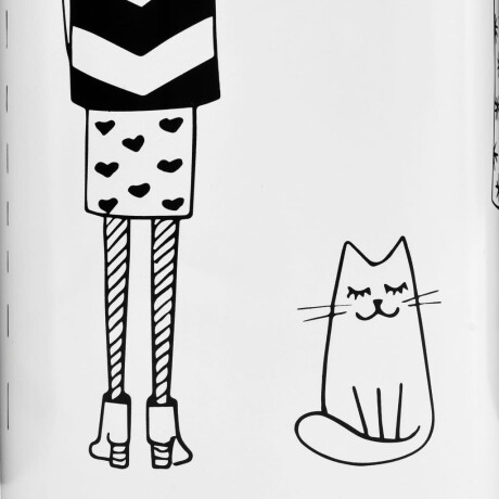 vidaXL Parapluhouder vrouwen staal wit afbeelding3 - 1