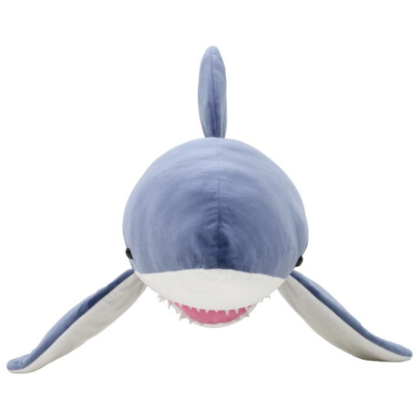 vidaXL Knuffel witte haai pluche blauw en wit afbeelding3 - 1