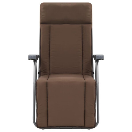 vidaXL Tuinstoelen met kussen inklapbaar 2 st bruin afbeelding3 - 1