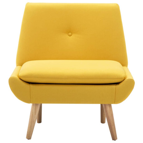vidaXL Fauteuil stof geel afbeelding3 - 1