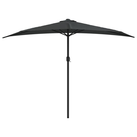 vidaXL Balkonparasol half met aluminium paal 300x155 cm antraciet afbeelding3 - 1