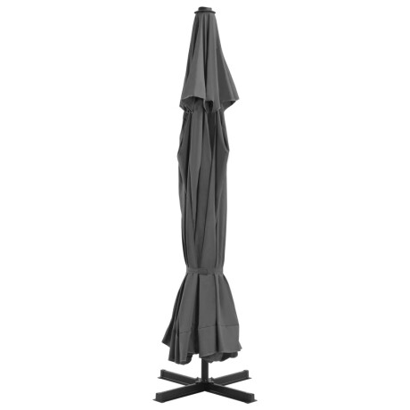 vidaXL Parasol met aluminium paal 500 cm antraciet afbeelding3 - 1