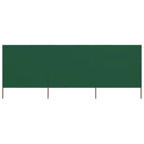 vidaXL Windscherm 3-panelen 400x120 cm stof groen afbeelding3 - 1