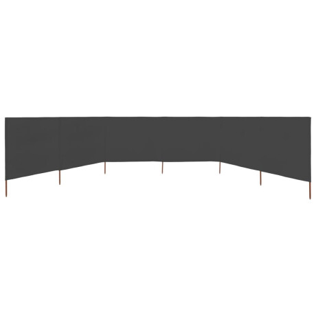 vidaXL Windscherm 6-panelen 800x80 cm stof grijs afbeelding3 - 1
