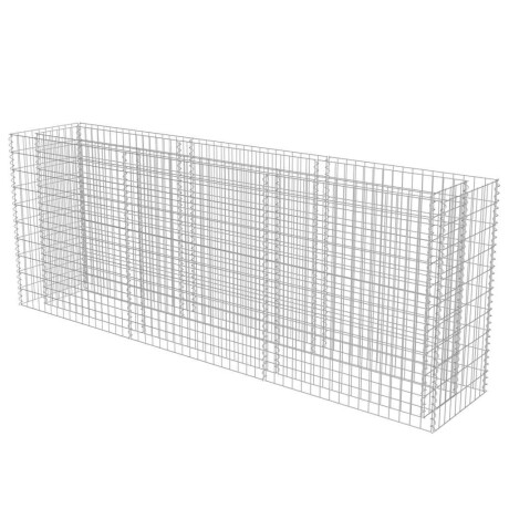 vidaXL Gabion plantenbak verhoogd 270x50x100 cm gegalvaniseerd staal afbeelding3 - 1