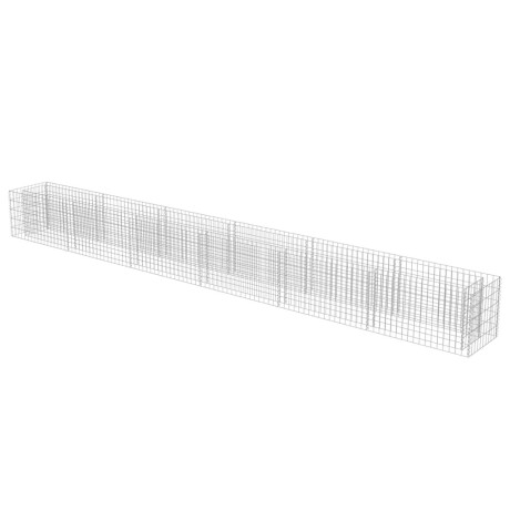 vidaXL Gabion plantenbak verhoogd 540x50x50 cm gegalvaniseerd staal afbeelding3 - 1