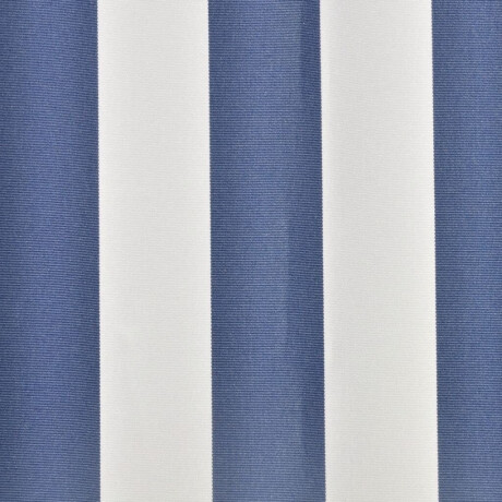 vidaXL Luifeldoek 500x300 cm canvas blauw en wit afbeelding3 - 1