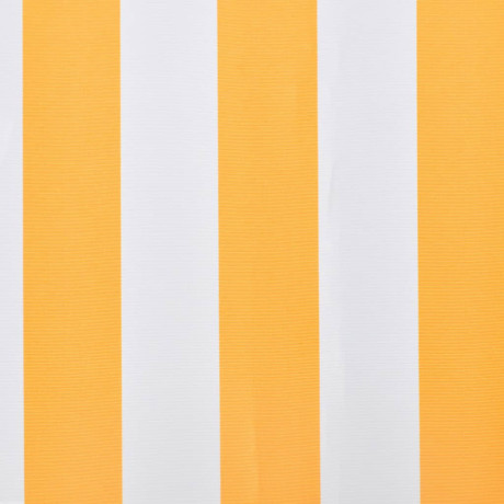 vidaXL Luifeldoek 350x250 cm canvas oranje en wit afbeelding3 - 1