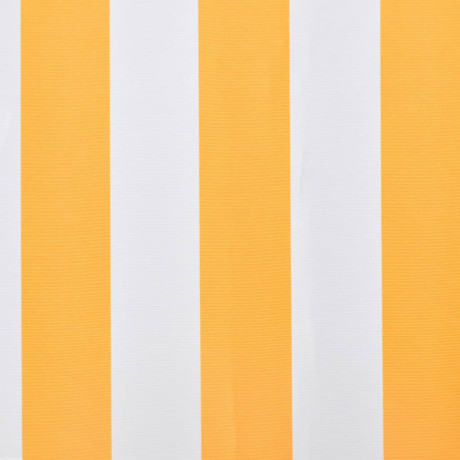 vidaXL Luifeldoek 450x300 cm canvas oranje en wit afbeelding3 - 1