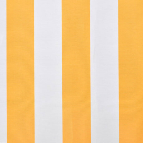 vidaXL Luifeldoek 500x300 cm canvas oranje en wit afbeelding3 - 1