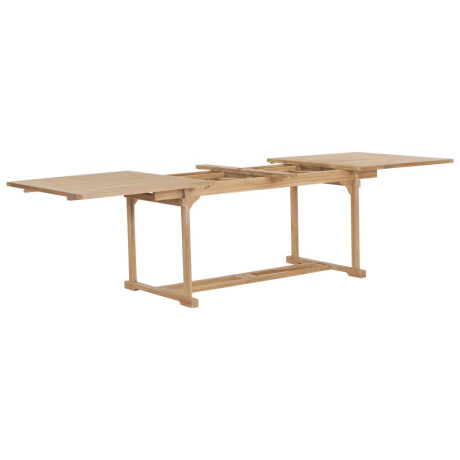 vidaXL Tuintafel verlengbaar 180-280x100x75 cm massief teakhout afbeelding3 - 1