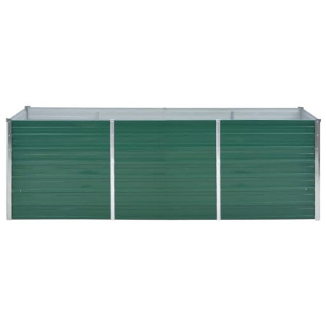 vidaXL Plantenbak verhoogd 240x80x77 cm gegalvaniseerd staal groen afbeelding3 - 1