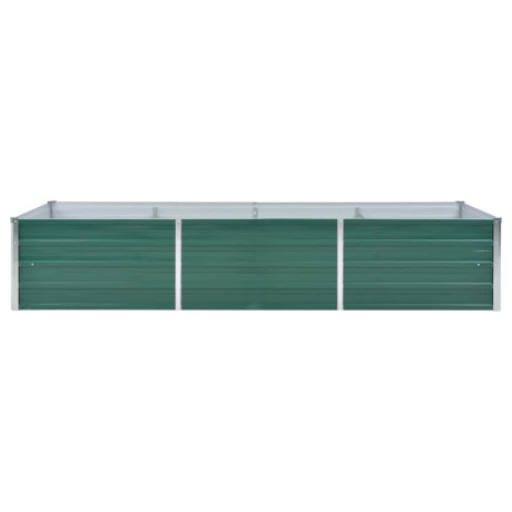 vidaXL Plantenbak verhoogd 240x80x45 cm gegalvaniseerd staal groen afbeelding3 - 1