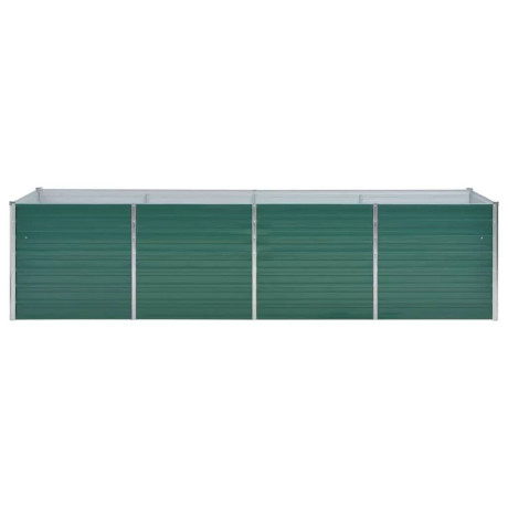 vidaXL Plantenbak verhoogd 320x80x77 cm gegalvaniseerd staal groen afbeelding3 - 1