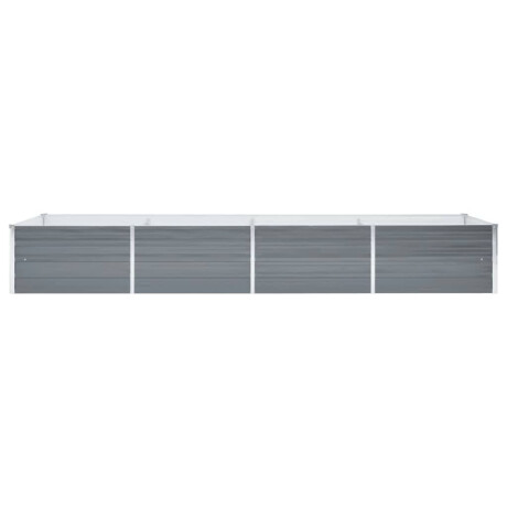 vidaXL Plantenbak verhoogd 320x80x45 cm gegalvaniseerd staal grijs afbeelding3 - 1