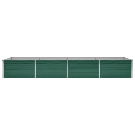 vidaXL Plantenbak verhoogd 320x80x45 cm gegalvaniseerd staal groen afbeelding3 - 1