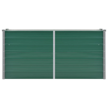 vidaXL Plantenbak verhoogd 160x40x77 cm gegalvaniseerd staal groen afbeelding3 - 1