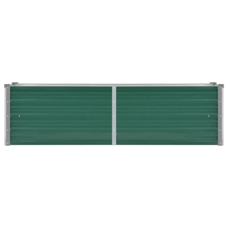 vidaXL Plantenbak verhoogd 160x40x45 cm gegalvaniseerd staal groen afbeelding3 - 1