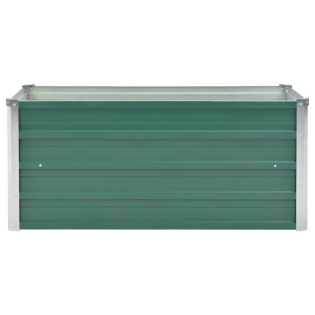 vidaXL Plantenbak verhoogd 100x40x45 cm gegalvaniseerd staal groen afbeelding3 - 1