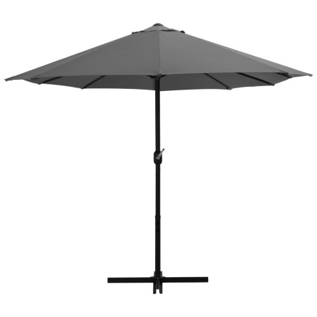 vidaXL Parasol met aluminium paal 460x270 cm antraciet afbeelding3 - 1