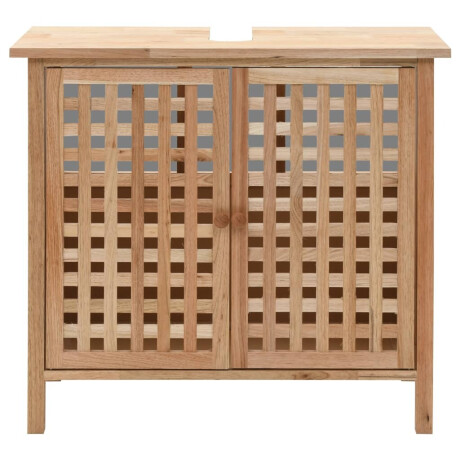 vidaXL Wastafelkast 66x29x61 cm massief walnotenhout afbeelding3 - 1
