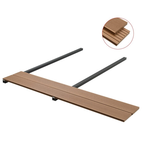 vidaXL Terrasplanken met accessoires 10 m² 4 m massief HKC teak afbeelding3 - 1