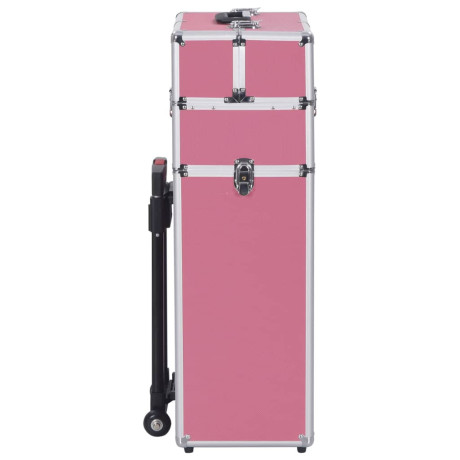 vidaXL Make-up trolley aluminium roze afbeelding3 - 1