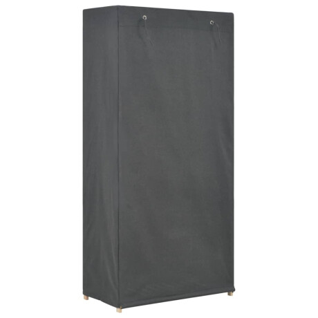 vidaXL Kledingkast 3-laags 79x40x170 cm stof grijs afbeelding3 - 1