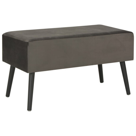vidaXL Salontafel 80x40x46 cm fluweel grijs afbeelding3 - 1