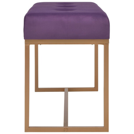 vidaXL Bankje 80 cm fluweel paars afbeelding3 - 1