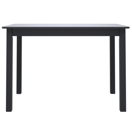 vidaXL Eettafel 114x71x75 cm massief rubberwood zwart afbeelding3 - 1