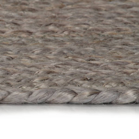 vidaXL Vloerkleed handgemaakt rond 150 cm jute grijs afbeelding3 - 1
