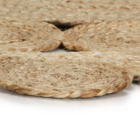 vidaXL Vloerkleed handgemaakt 150 cm gevlochten jute afbeelding3 - 1