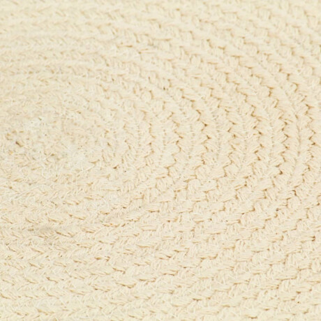 vidaXL Placemats 4 st rond 38 cm katoen natuurlijk afbeelding3 - 1