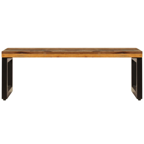 vidaXL Salontafel 100x50x35 cm massief gerecycled hout en staal afbeelding3 - 1