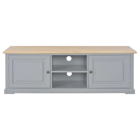 vidaXL Tv-meubel 120x30x40 cm hout grijs afbeelding3 - 1