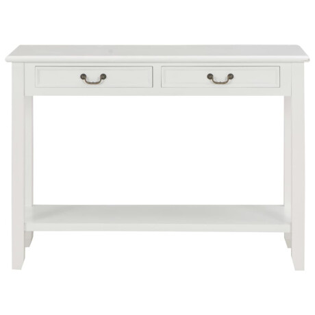 vidaXL Wandtafel 110x35x80 cm hout wit afbeelding3 - 1